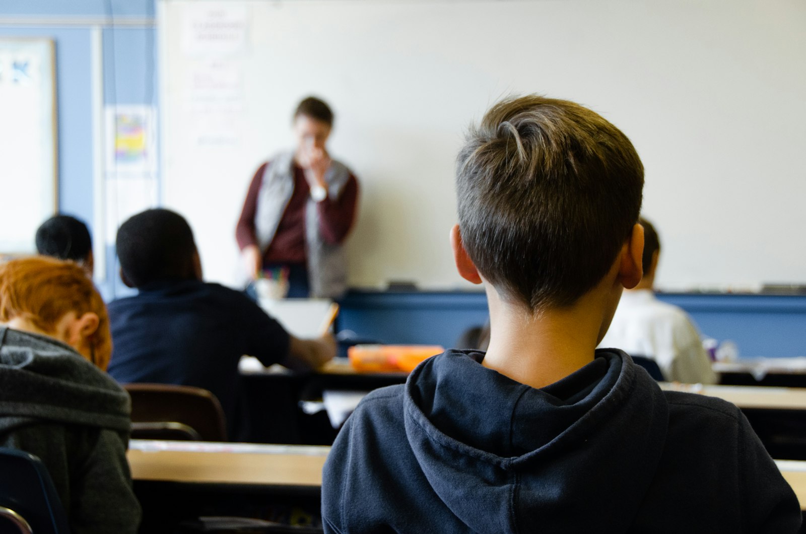 Student in classroom setting