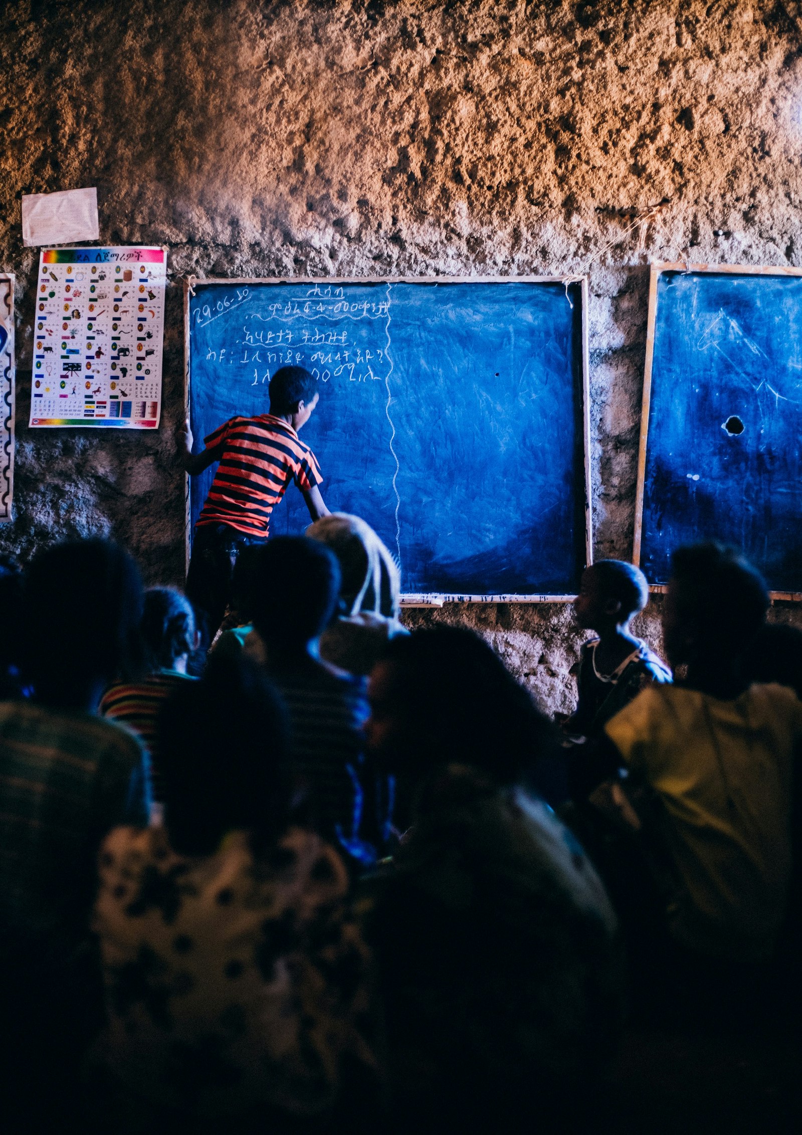 Students on a school work-experience placement