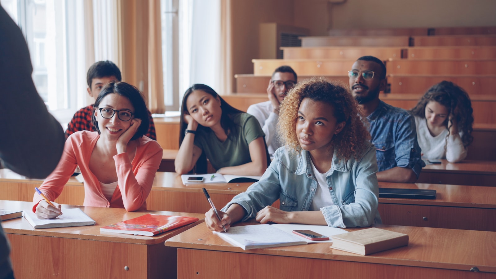 Students engaged in a lecture