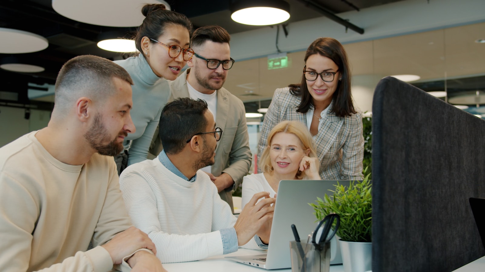 Small business team at work